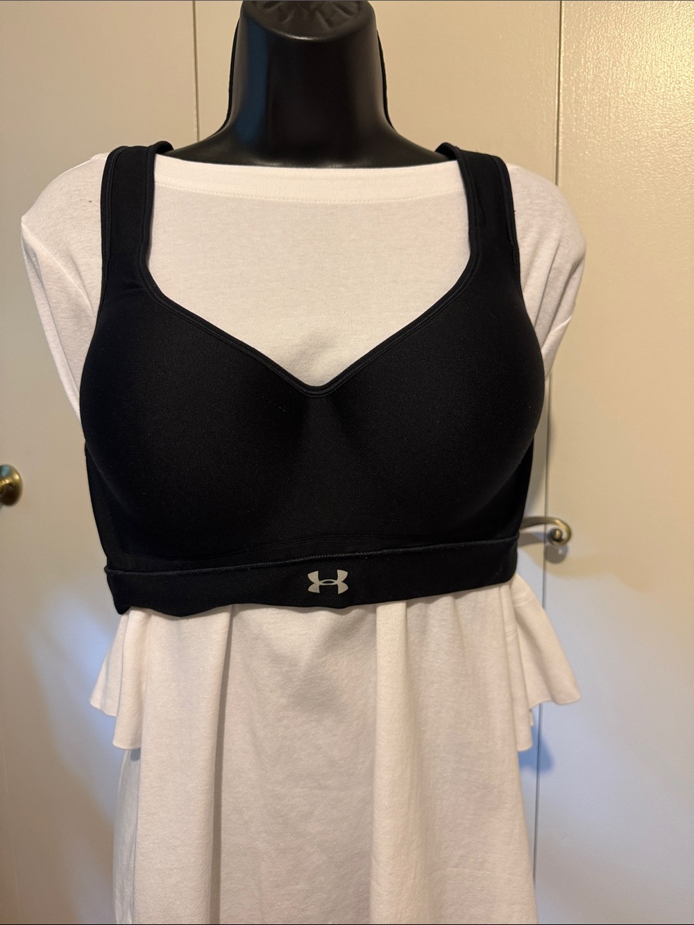 Under Armour Black Padded High-Impact Sports Bra